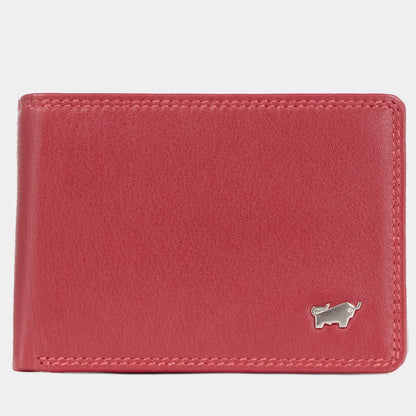 Red Braun Bueffel RFID Golf Wallet with Premium Leather