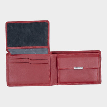 Red Braun Bueffel RFID Golf Wallet with Premium Leather