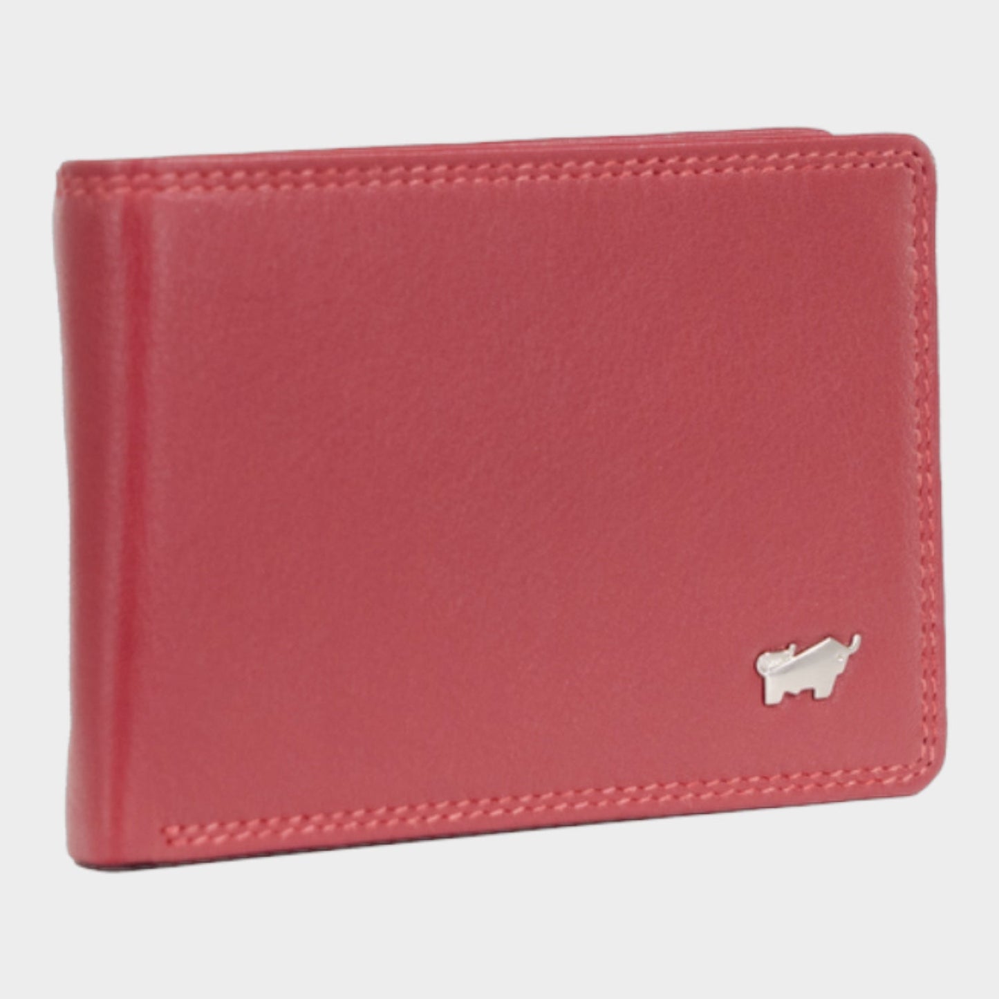 Red Braun Bueffel RFID Golf Wallet with Premium Leather