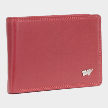 Red Braun Bueffel RFID Golf Wallet with Premium Leather