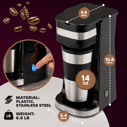Clatronic Coffee Machine KA 3733 1‑Cup Filter Brewer