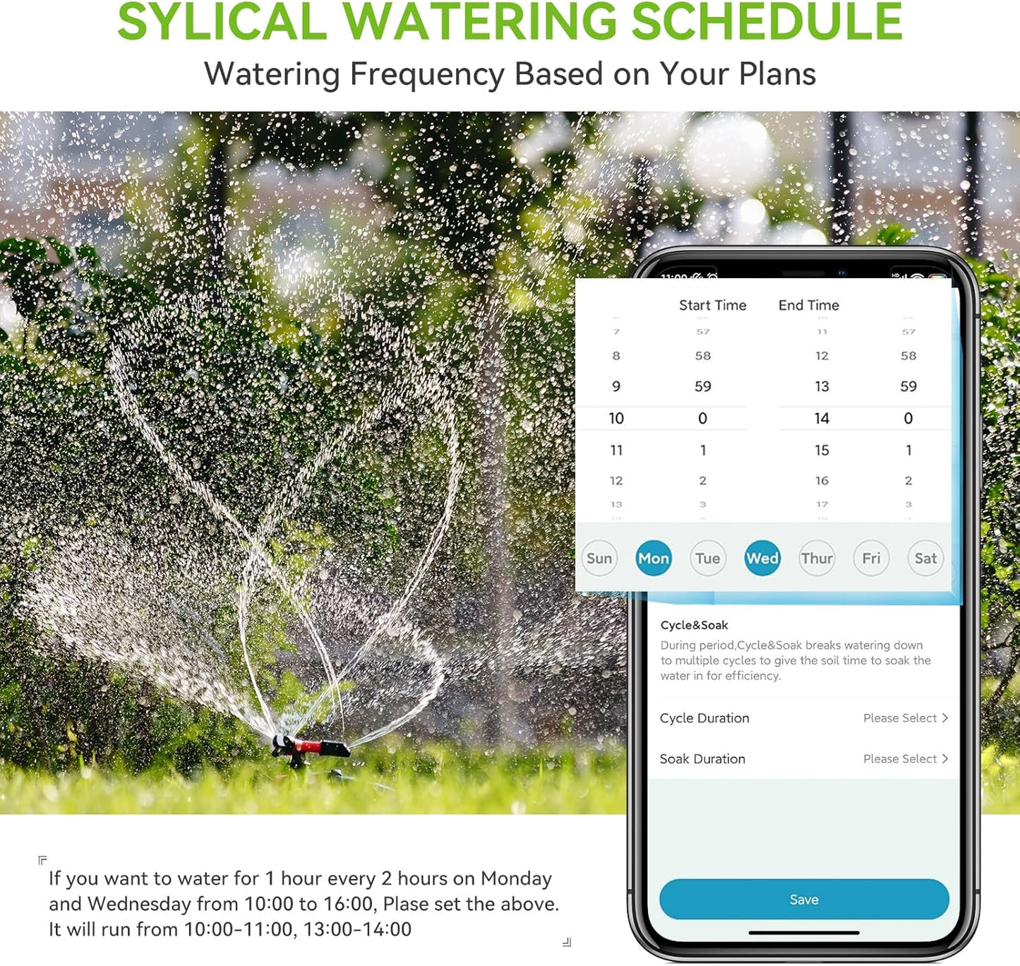 RAINPOINT Smart Wi‑Fi Sprinkler Timer with Bluetooth Control