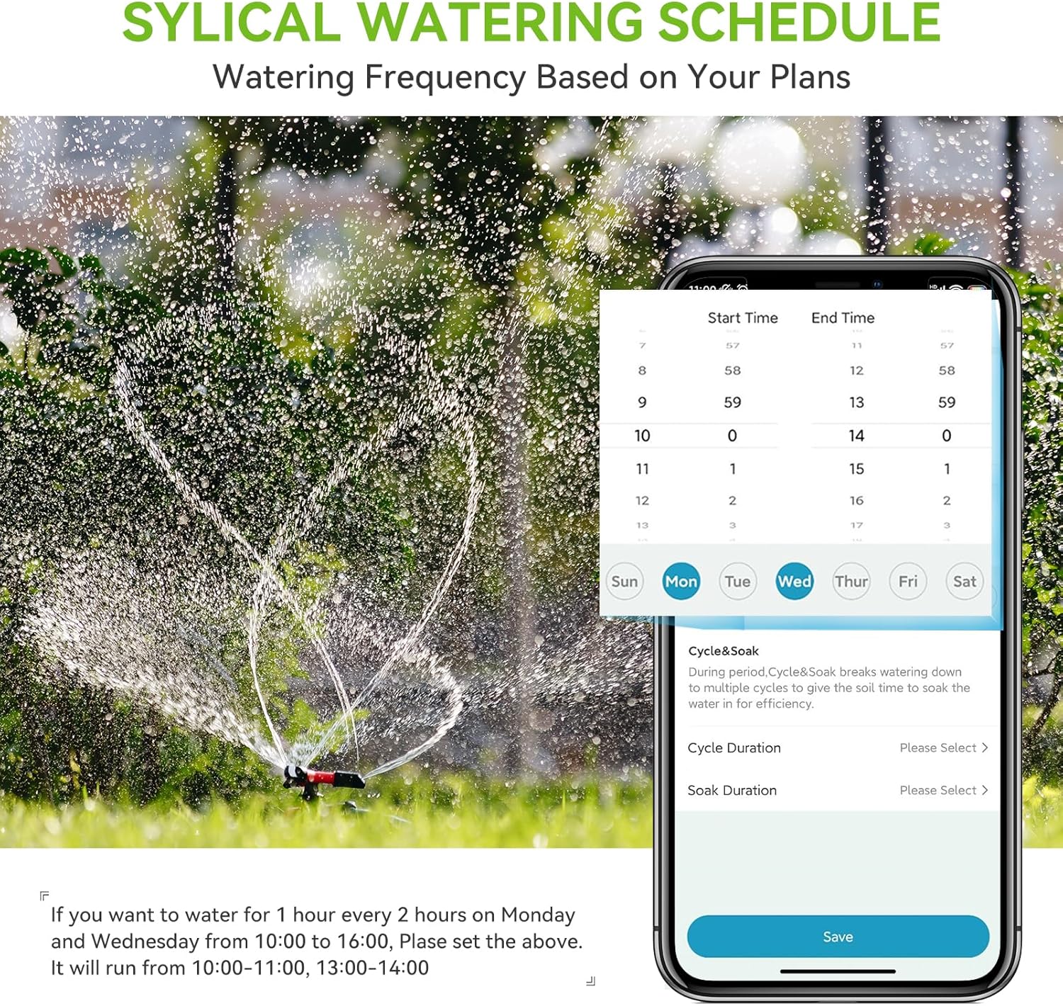 RAINPOINT Smart Wi‑Fi Sprinkler Timer with Bluetooth Control