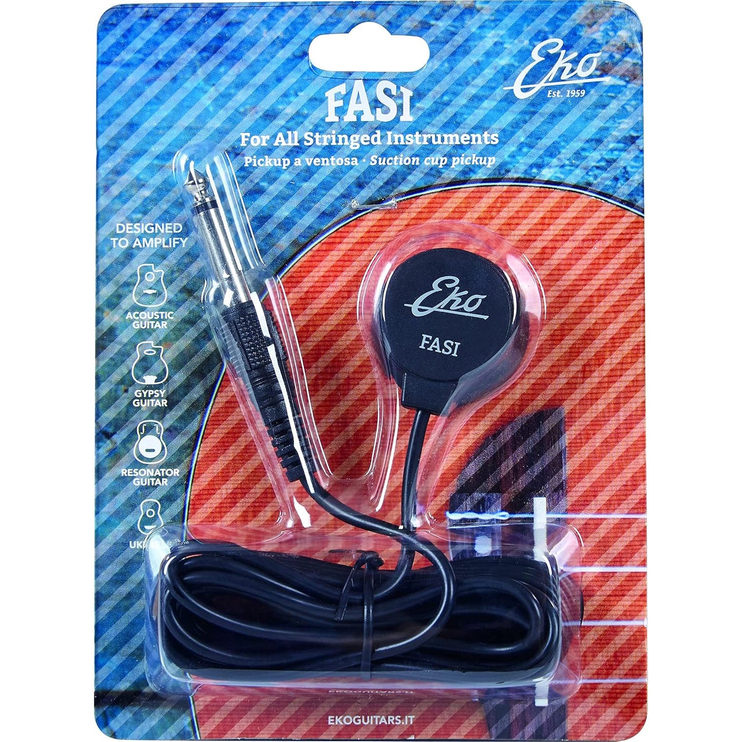 EKO FASI Suction Pickup for Acoustic Guitars and Ukuleles