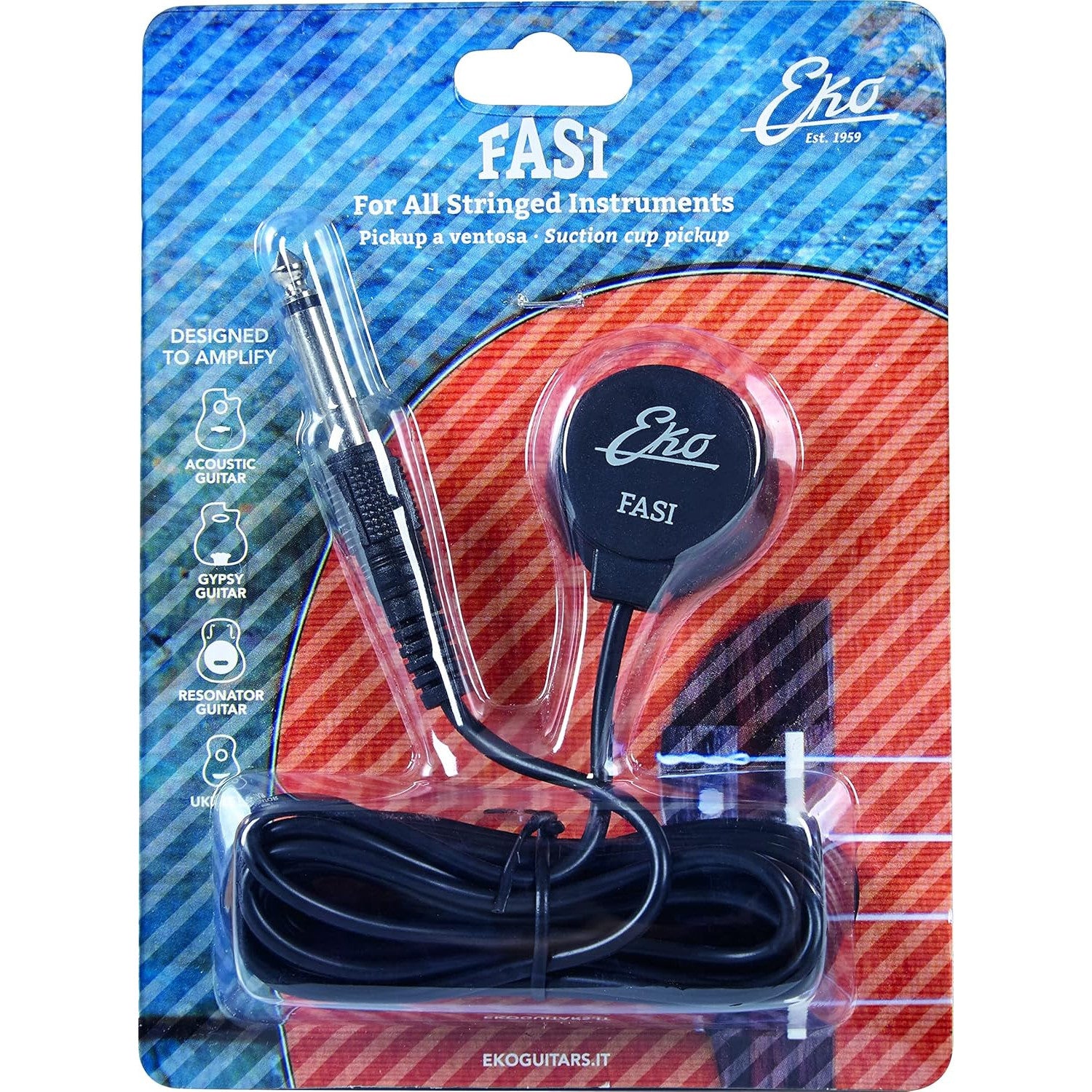 EKO FASI Suction Pickup for Acoustic Guitars and Ukuleles