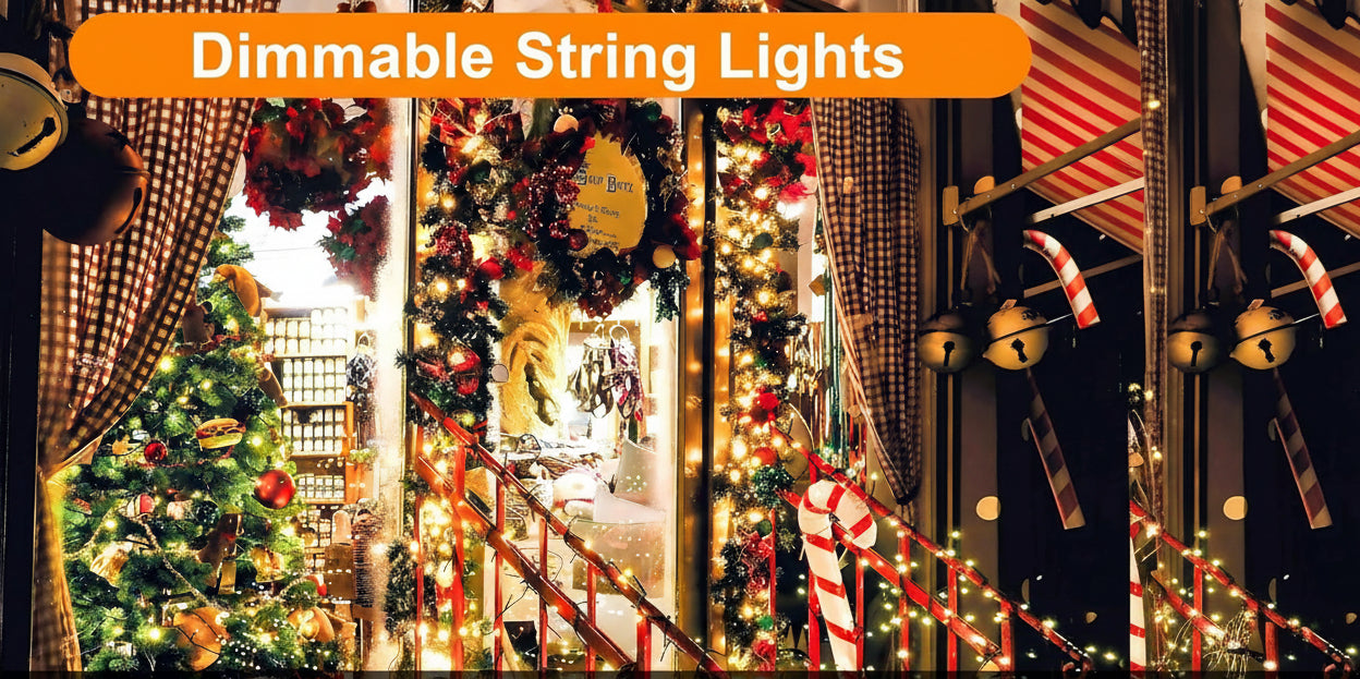 WISD 200 LED String Lights 22.8 m Warm White Dimmable with Timer 12 Modes IP44 Indoor Outdoor