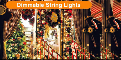 WISD 200 LED String Lights 22.8 m Warm White Dimmable with Timer 12 Modes IP44 Indoor Outdoor