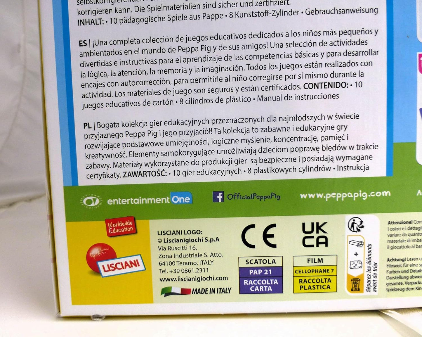 Lisciani Multi-Coloured Educational Game: Logic, Memory & Imagination Development