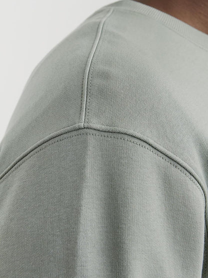 JACK & JONES Men's Solid Crewneck Sweatshirt – Soft Cotton