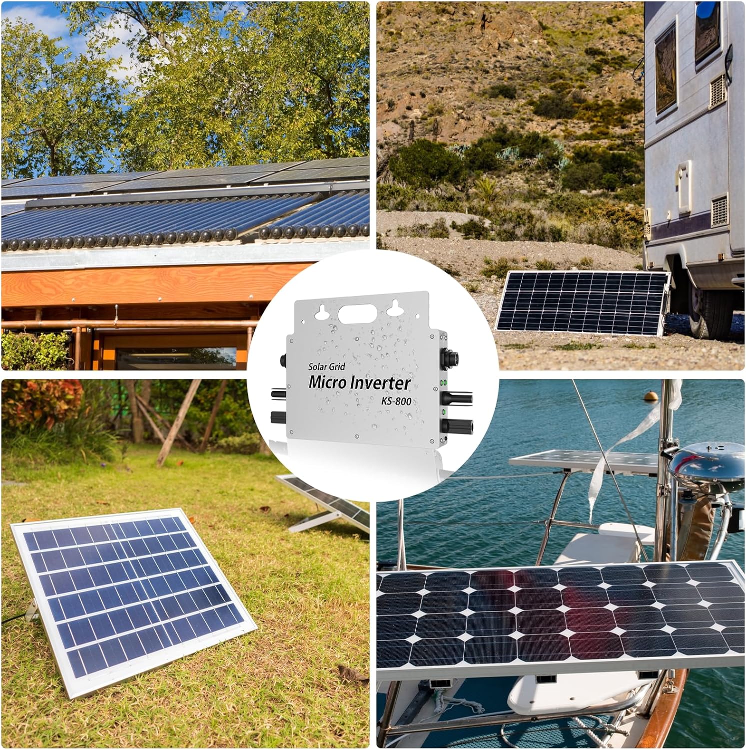 E-POLAR 800W Waterproof Solar Inverter for Balcony Power Stations
