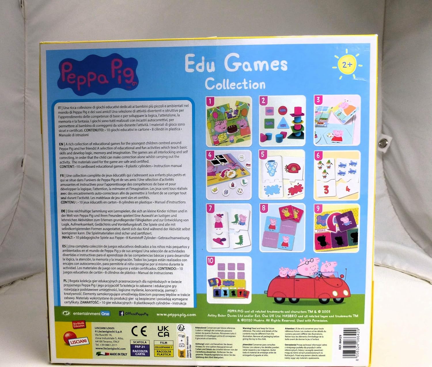 Lisciani Multi-Coloured Educational Game: Logic, Memory & Imagination Development