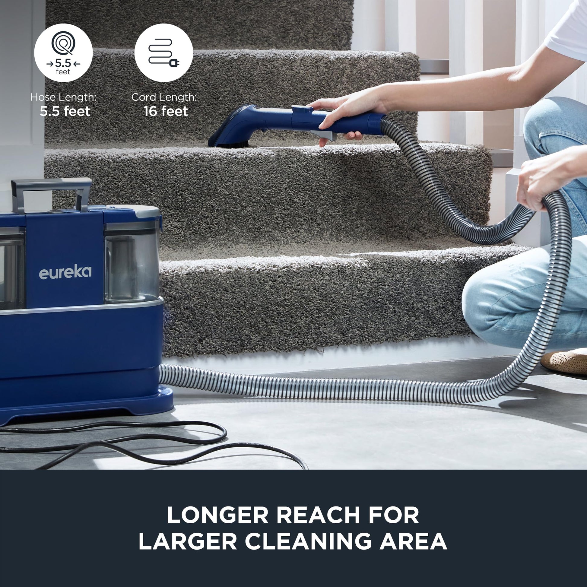 Eureka NEY100 Portable Carpet Upholstery Spot Cleaner for Pets & Stains