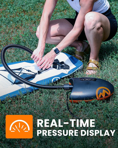 OutdoorMaster 20PSI High Pressure Electric SUP Pump with Auto-Off Deflation