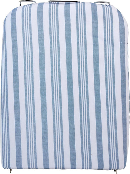 Honey-Can-Do Blue Stripe Foldable Tabletop Ironing Board with Rest