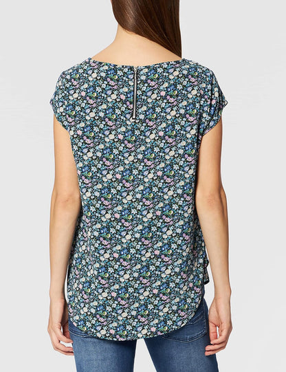 ONLY Women's Onlvic Summer Short Sleeve AOP Top – Light, Flowy, Patterned T-Shirt