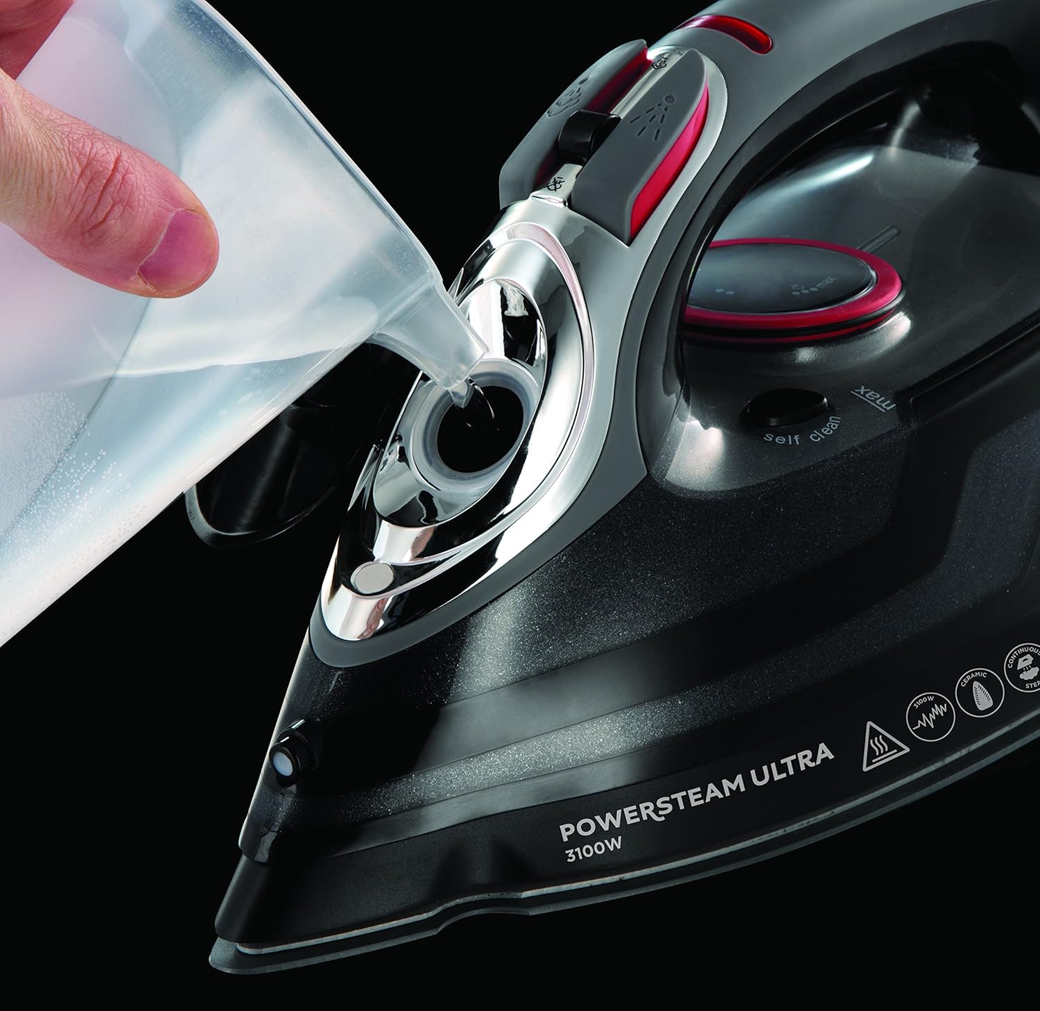 Russell Hobbs PowerSteam Ultra 3100W Steam Iron with Ceramic Soleplate