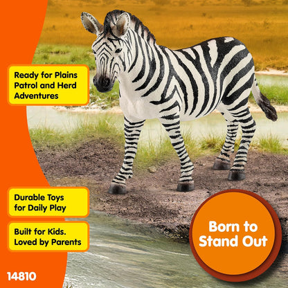 Schleich 14810 Zebra Mare Animal Figure