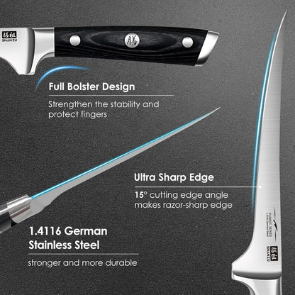 SHAN ZU Fish Filleting Knife 18cm