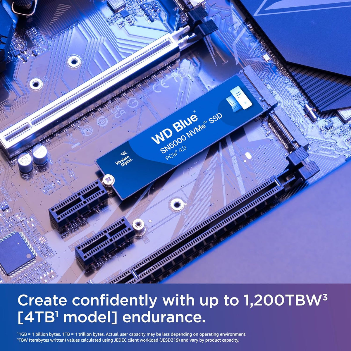 Western Digital WD Blue SN5000 NVMe Internal SSD WDS200T4B0E