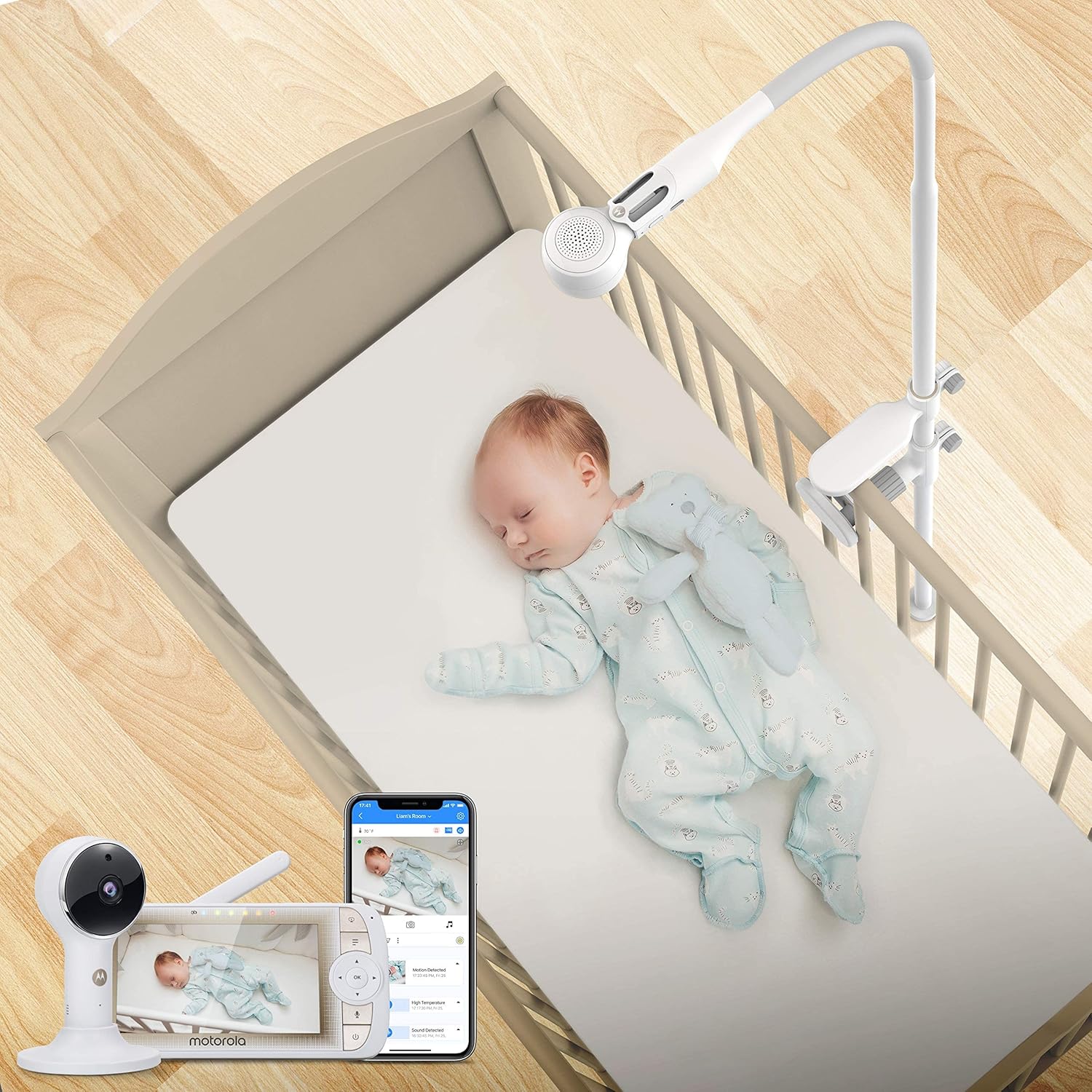 Motorola VM65X Connect Full HD Wi-Fi Baby Monitor with Flexible Mount
