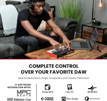 Akai MPK Mini MK3 25-Key USB MIDI Controller Backlit Pads