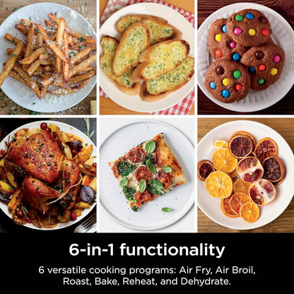 Ninja Double Stack XL Air Fryer: 9.5L Dual Basket, 6-in-1 Cooking Functions