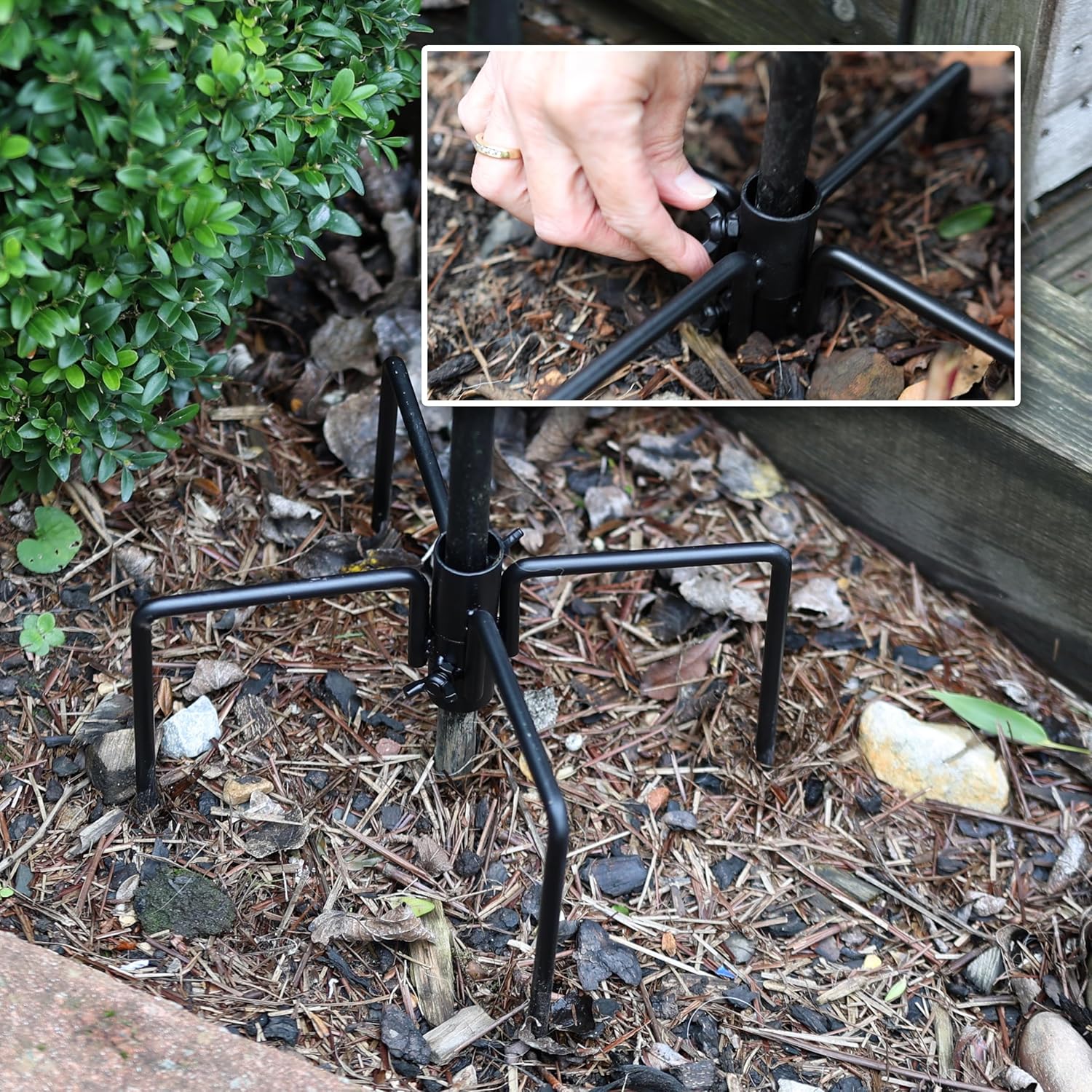 DIVCHI 4‑Spike Bird Feeder Stabilizer for Outdoor Garden Use