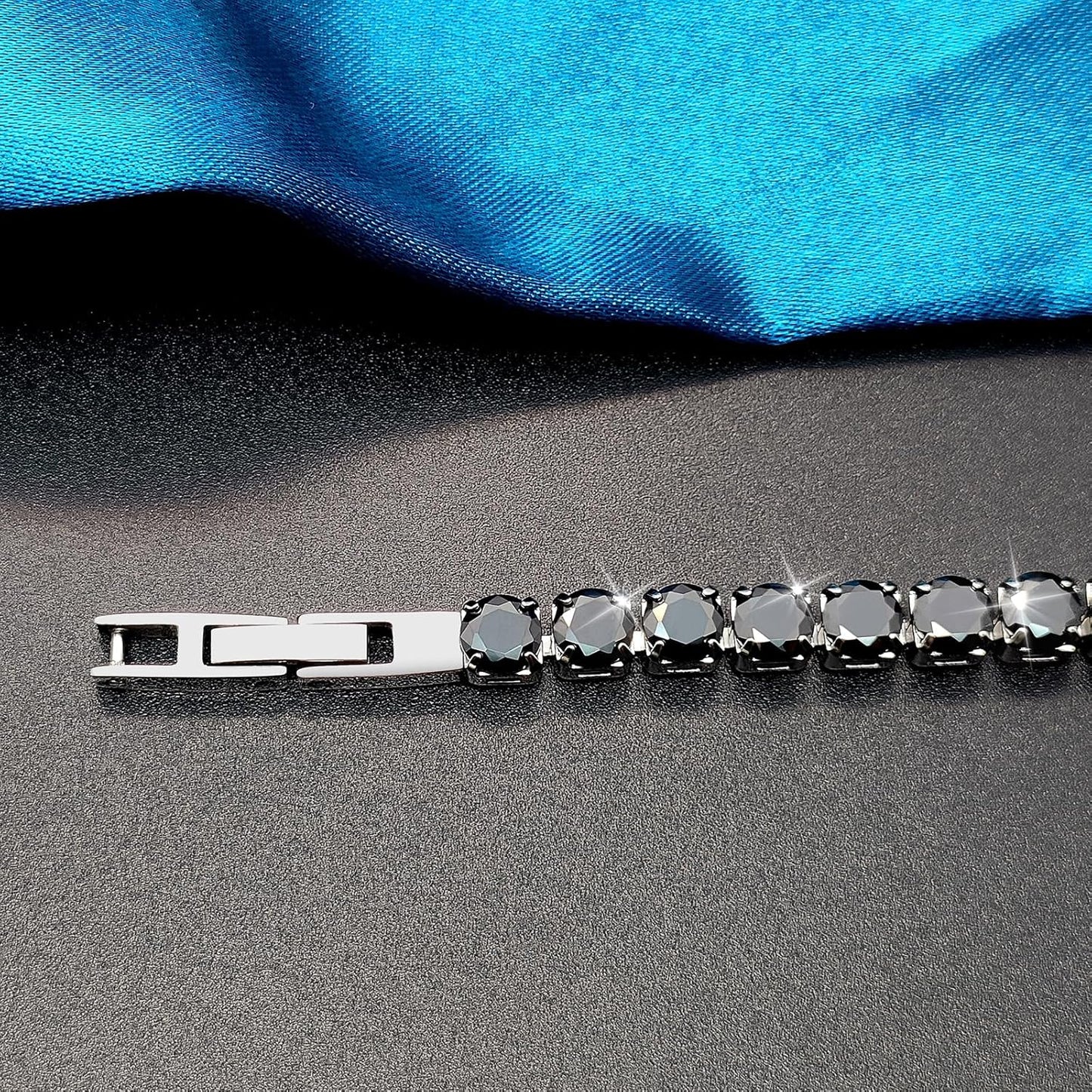 JEROOT Women's Magnetic Tennis Bracelet with 5mm Cubic Zirconia