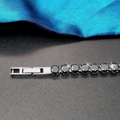 JEROOT Women's Magnetic Tennis Bracelet with 5mm Cubic Zirconia