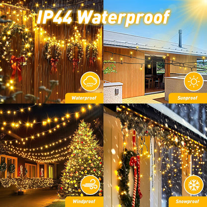 Auriostar 30m Outdoor Fairy Lights 300 LED Warm White IP44