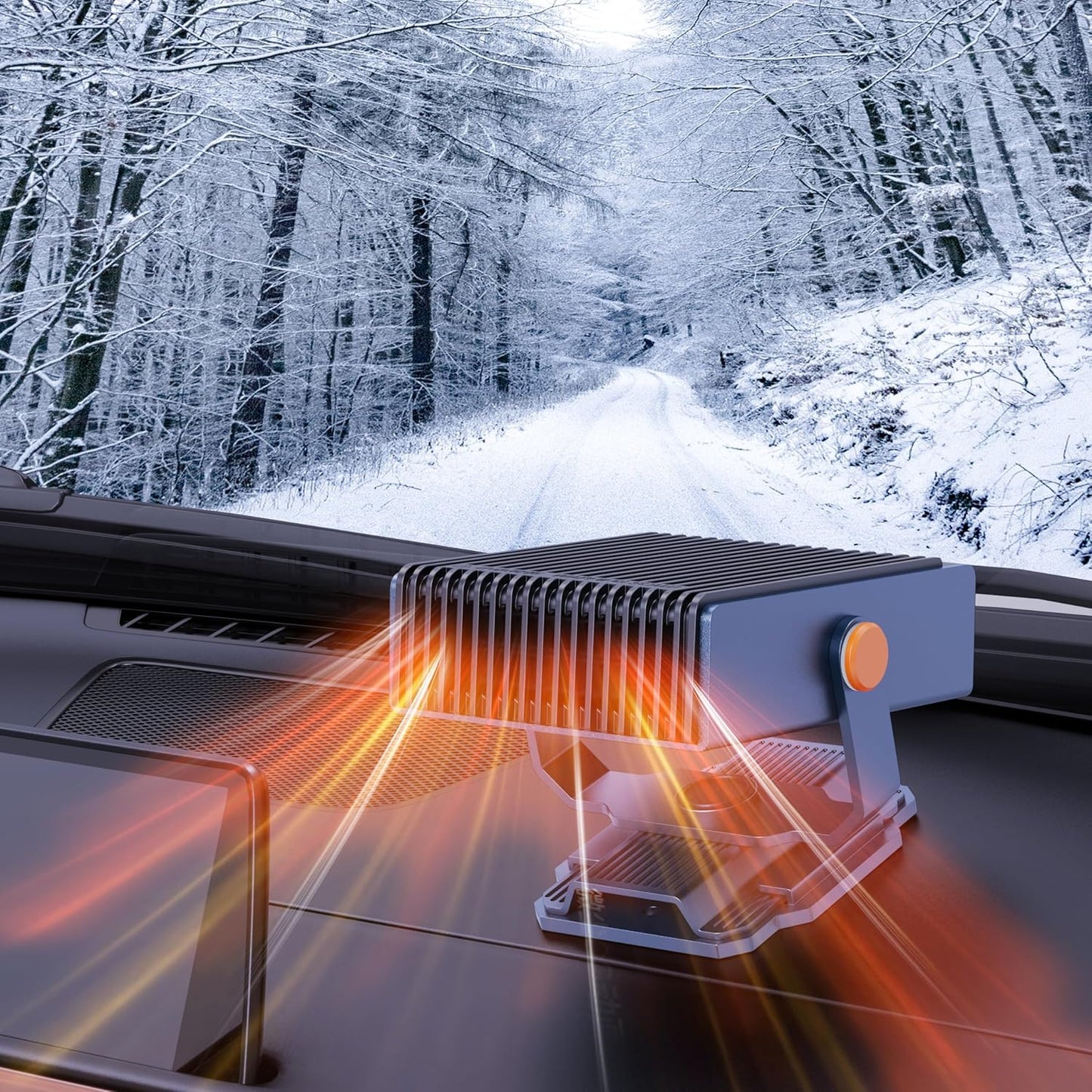 UVOOI 12V Portable Car Heater & Defroster with Cooling Fan