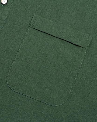 J.VER Men's Button-Down Casual Shirt – Lightweight Cotton‑Linen Blend