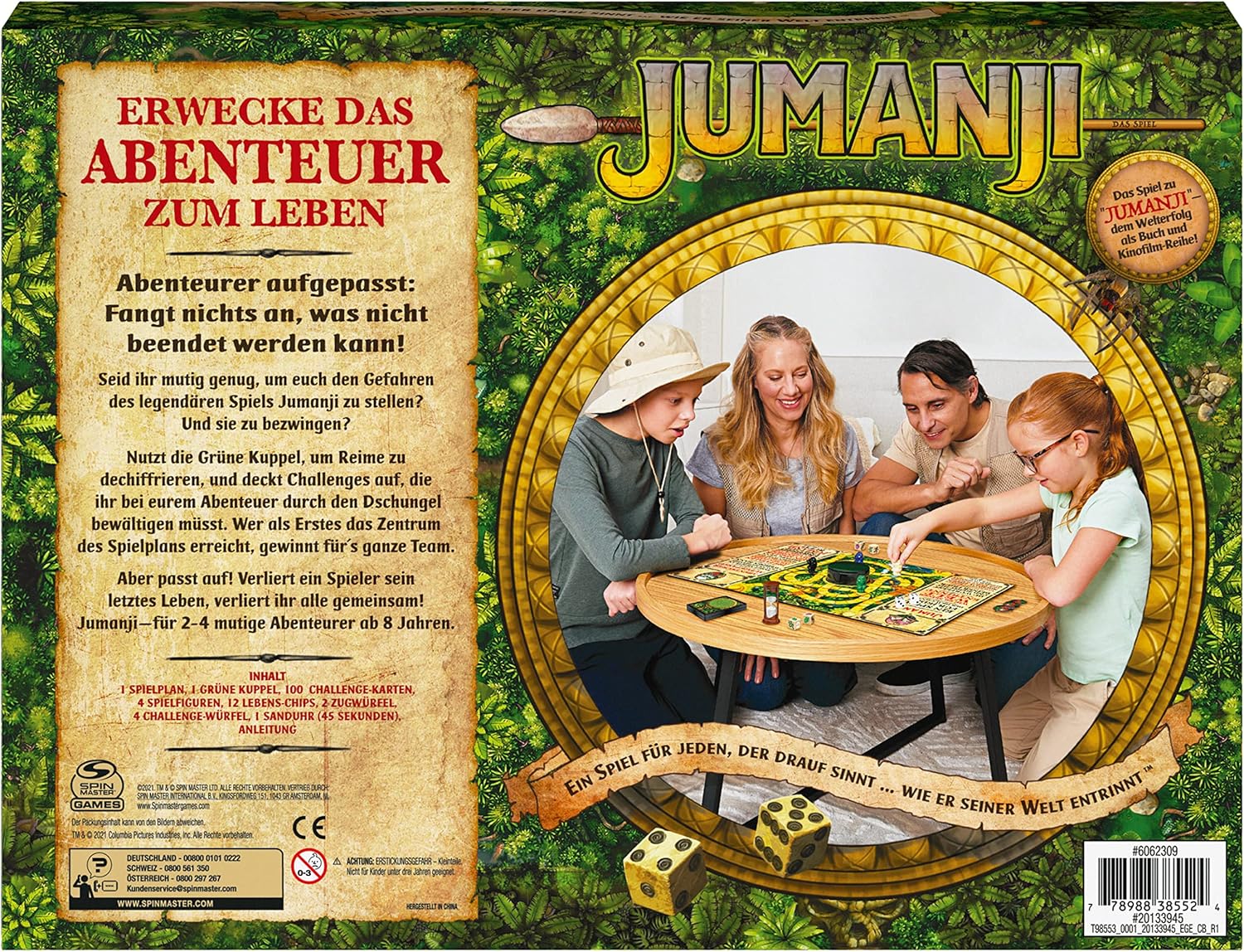 Jumanji Busy Family Adventure Game for 2‑4 Players Ages 8+