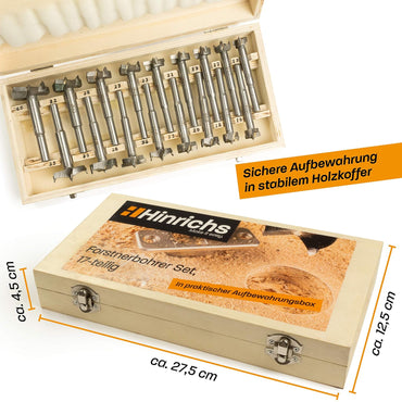 Forstner Drill Bit Set 17Pc