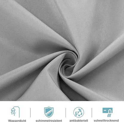 WOLTU Polyester Shower Curtain with Weighted Hem - 200 x 240 cm