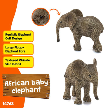 Schleich African Elephant Calf Toy Figurine