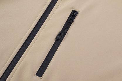 Lightweight Men's Bomber Jacket – TONY BACKER Beige Casual Outdoor