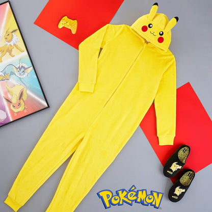 Official Pokémon Pikachu Fleece Jumpsuit – Cozy Unisex Onesie