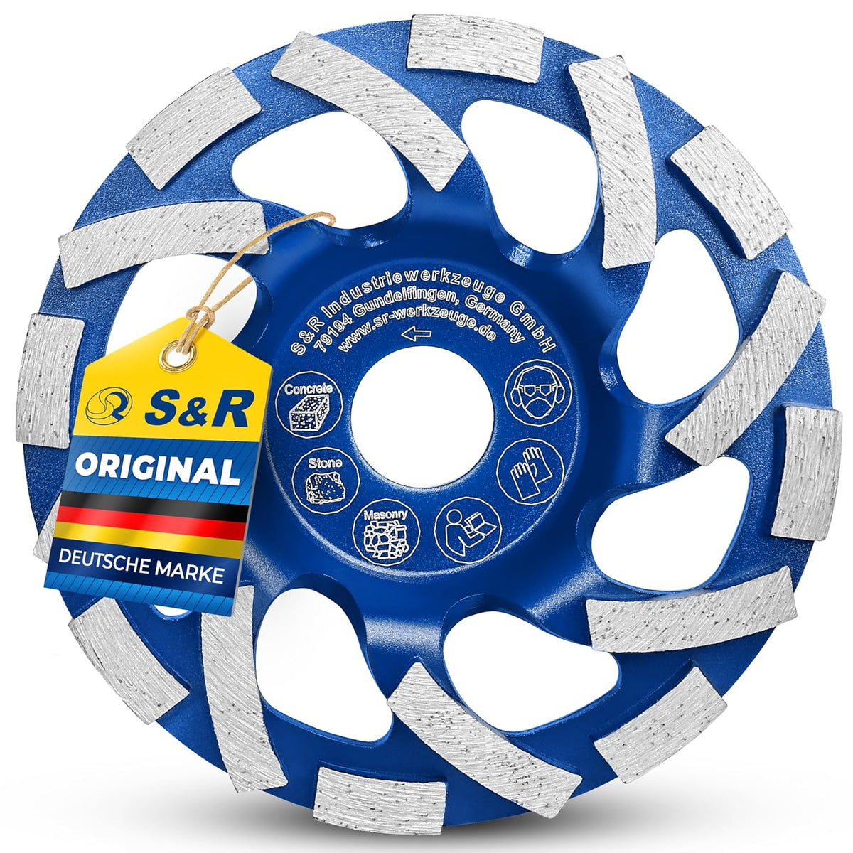 S&R 252.980.125 Diamond Cup Grinding Wheel 125mm