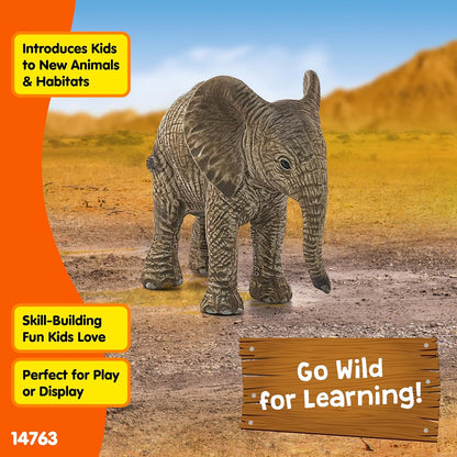 Schleich African Elephant Calf Toy Figurine