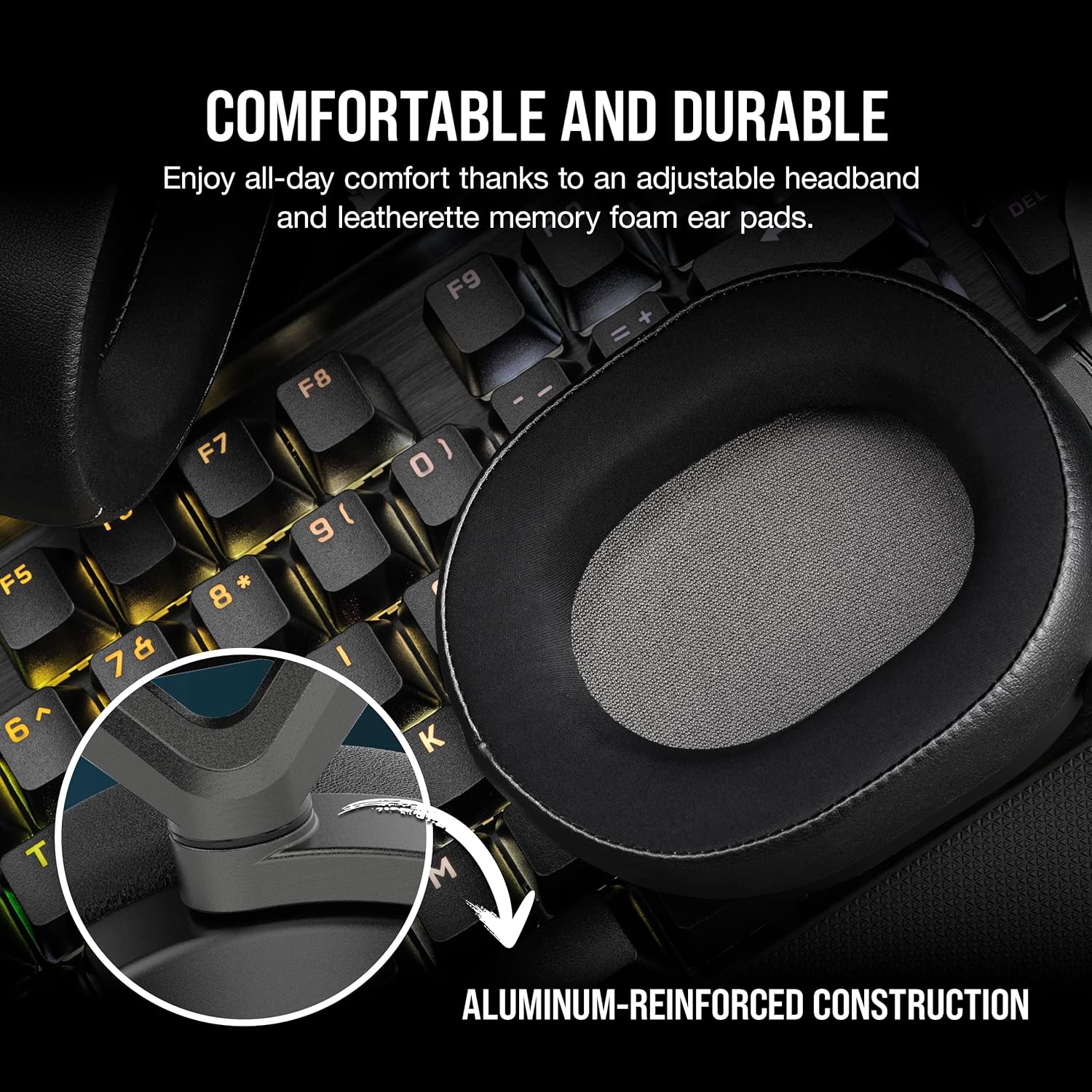 Corsair HS65 Wireless Gaming Headset with Dolby 7.1 and Bluetooth