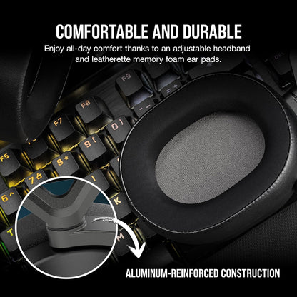 Corsair HS65 Wireless Gaming Headset with Dolby 7.1 and Bluetooth