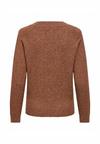 ONLY Onlrica Life Long Sleeve Tobacco Brown Knit Sweater