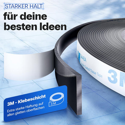 Strong Self-Adhesive Magnet Tape Set A+B 2-8m for Screens