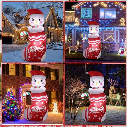 NUZEKY 40807VEQHVQ4O8U Inflatable Snowman 2.4m