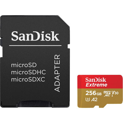 SanDisk 256GB Extreme microSDXC UHS‑I Card – 160MB/s Speed for 4K