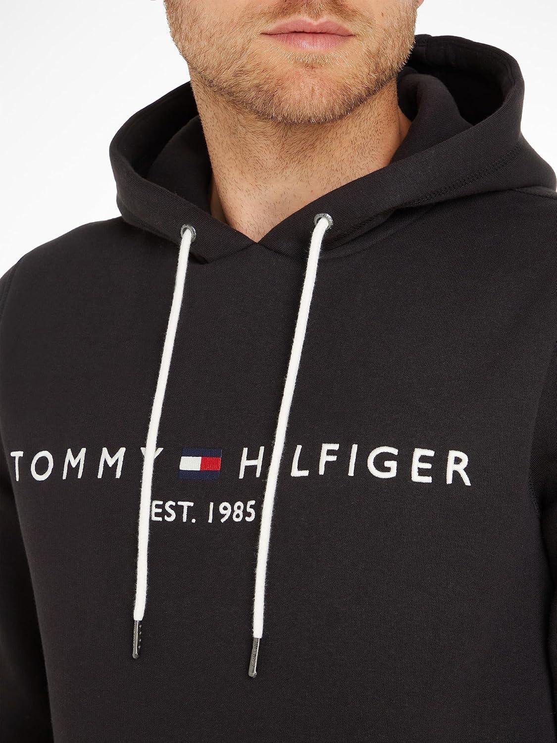 Tommy Hilfiger Men's Core Logo Hoodie – Soft Cotton‑Poly Blend - Gomix Brands Outlet
