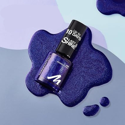 MANHATTAN Cosmetics Last & Shine Nail Polish 8ml, 040 Midnight Rush