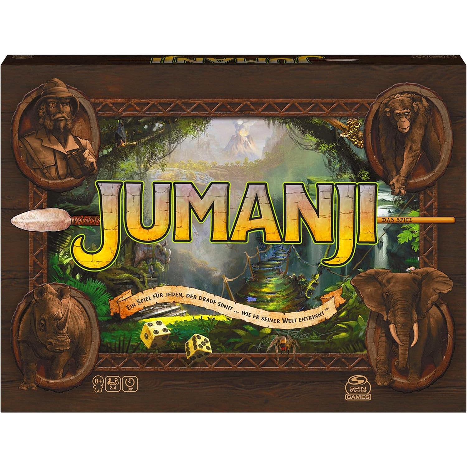 Jumanji Busy Family Adventure Game for 2‑4 Players Ages 8+