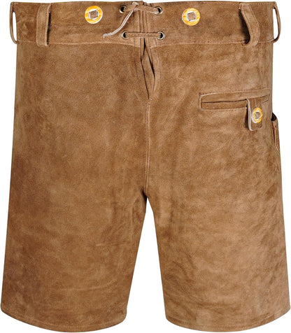 TR Martha Premium Men’s Short Leather Trachten Trousers with Suspenders